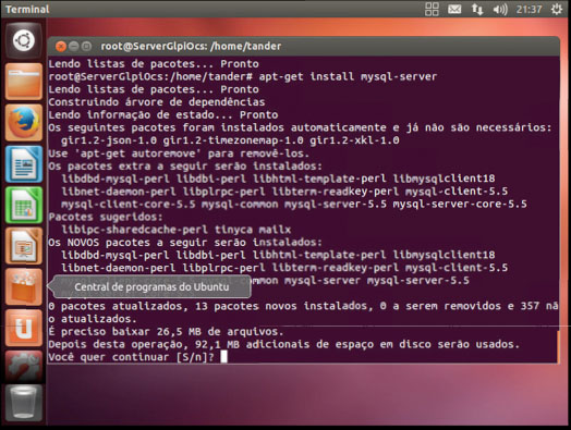 Instalando o MySql Server no Ubuntu 12.04