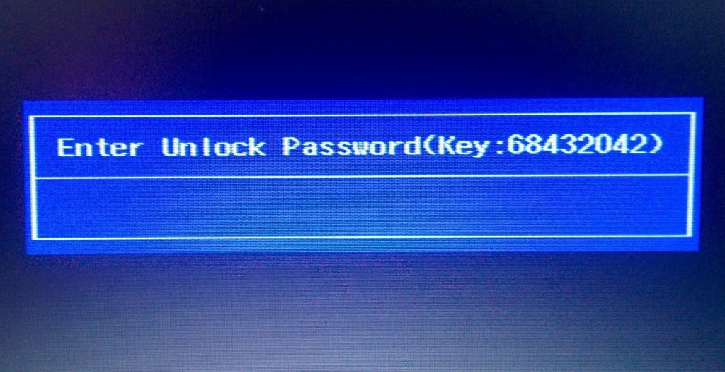 CODIGO UNLOCK BIOS